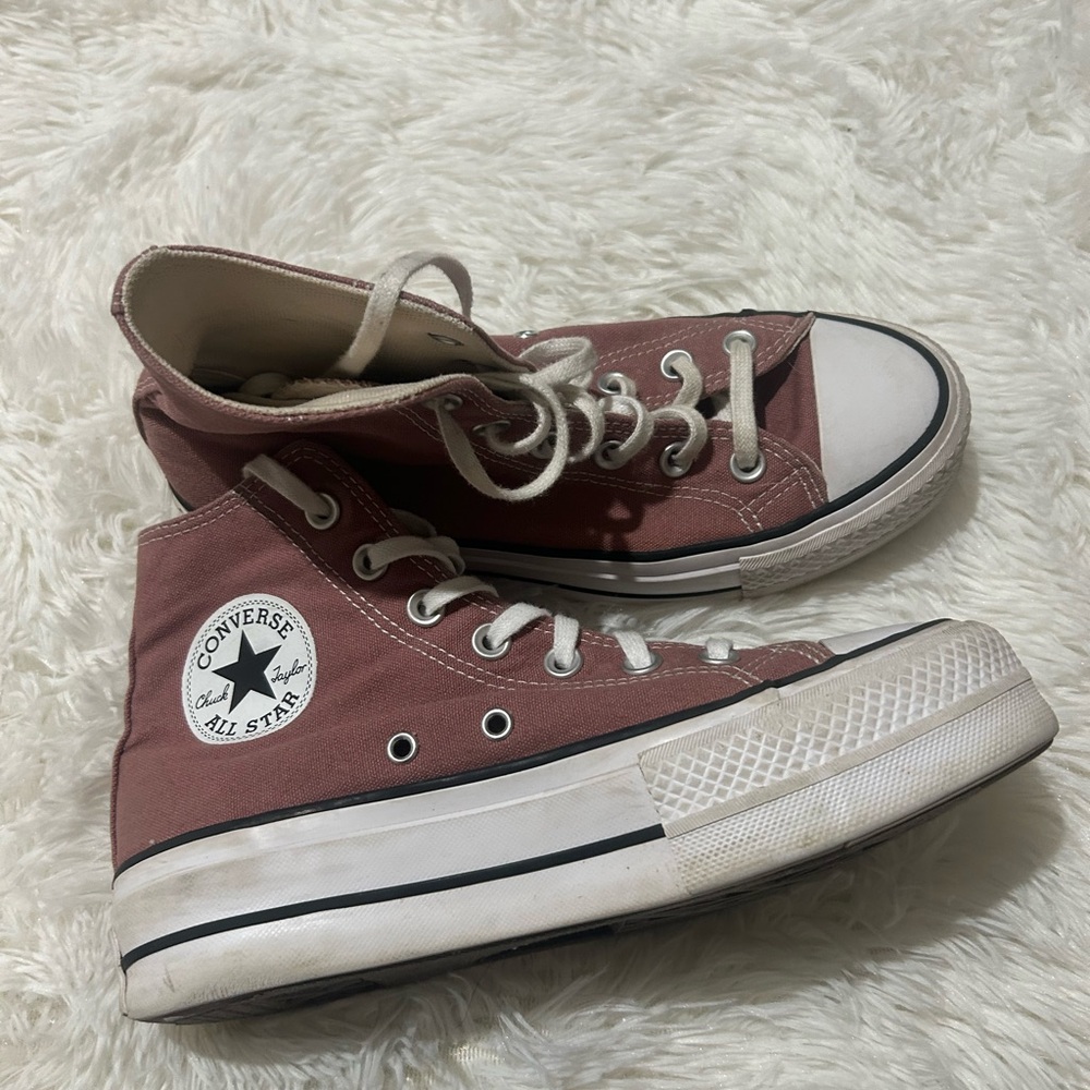 Converse High Top Sneakers in Dusty Rose